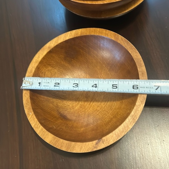 Vintage Baribocraft Canada Set Of 4 Maple Salad Bowls Mid Century Modern - Picture 3 of 11